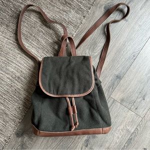 L.L. Bean | Wool and Leather Mini Backpack
